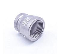 Reductor de rosca hembra a hembra BSP, adaptador de conector de montaje de tubería de acero inoxidable 304, tamaños de 1/8" a 1-1/2"(DN20-DN10)