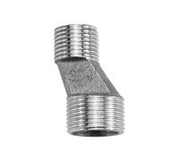 Reductor de rosca macho de 1 pieza de 1/2" x 3/4" for ducha de baño, reducción de tubo con patas de perro, boquilla de grifo excéntrica(304(48mm))