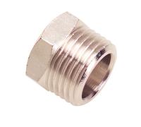 Yamato Reductor tuerca cilíndrica macho 1/2 - hembra 1/4, blíster 2 piezas