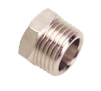 Reductor Tuerca Cilindrica Macho 3/8 - Hembra 1/4 (Blister 2 Piezas)