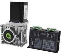 Reductor Worm, eje de entrada de 11 mm, motor NEMA 23, 2 Nm, relación de transmisión 5