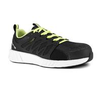 Reebok - Baskets de sécurité Basses Noire et Vert Citron en Maille Nylon embout Composite S1P SRC ESD 37 Noir/Vert