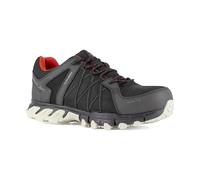 Reebok - Chaussures de sécurité Basses Noire et Rouge en Cuir imperméable embout Aluminium Trail Grip S3 SRC 41 Noir/Rouge