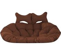 Reemplazo CojíN Silla Columpio Doble, CojíN Silla Huevo Grande Y Grueso con Almohada Ajustable JardíN BalcóN Cesta Colgante Mecedora, CojíN Asiento Descanso Silla RatáN(F)