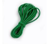 Reemplazo De Cuerdas Cuerda elástica Redonda de 5/10/20M y 4mm, Banda de Goma Colorida, Banda for el Pelo, cordón elástico for Costura, cinturón(Green,20Meters(4 Rolls))