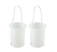 Reemplazo de la cesta del skimmer de la piscina del ABS para Pentair 36343 R38024 355318 V36-192 apoya la captura consistente de los desechos (blanco)