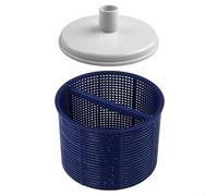 Reemplazo de la cesta del skimmer de la piscina, Placa de vacío para piscina, Cesta de filtro ABS para, Piezas de limpieza de piscina subterránea, Soporte de red Skimmer (azul)
