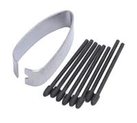 Reemplazo de Puntas Reemplazo Kit de Nebas de Lápiz Táctil para Dibujo, 4096 Sensibilidad a la Presión, 1.05 Mm de Diámetro 20 Mm de Longitud Fina de Lino Negro Universal, Puntas