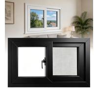 Reemplazo de ventana de sótano templado de bajo consumo - 66 cm de ancho x 45,7 cm de alto, aluminio reforzado con fibra duradera para hogares y casas móviles, ideal para mayor seguridad y aislamiento