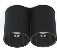 Reflector direccional modelo EYE, color negro, 2 bombillas GU10 de 10W cada una, fabricado en metal, dimensiones: 13x9x18 cm, grado de protección IP20, marca Nowodvorski Lighting