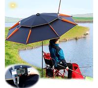 Refue Sombrilla Antiviento para jardín, Piscina, terraza,Parasol de Playa Exteriores,inclinable, protección UV paragua de Pesca Grande (Size : 200CM/6.5ft)