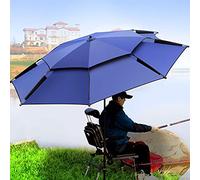 Refue Sombrilla de Playa Antiviento protección Solar Ultra Transpirable Sombrilla de jardín portátil, Techo de ventilación, Poliester y Varilla de Aluminio Parasol Pesca (Size : 200CM/6.5ft)