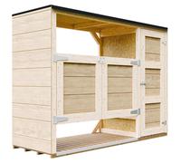 Refugio para contenedores de basura de 2x240L con puerta – Cubierta para contenedores, caja para contenedores, caja de almacenamiento para jardín, armario para contenedores Timbela M981A