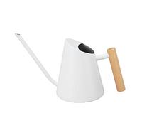 Regadera con pico largo, regadera de acero inoxidable resistente al óxido, mango de, bonsái de jardín, herramienta de jardinería para plantas de interior y exterior (Blanca)