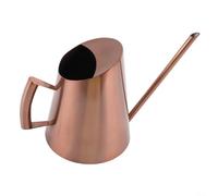 Regadera de acero inoxidable con boquilla larga para plantas de interior y exterior, maceta de cuidado de plantas de cuello estrecho a prueba de óxido con diseño moderno, comedero preciso para
