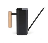Regadera de Acero Inoxidable para Plantas Regadera de Jardín Jarra de Riego con Largo Diseño Anticorrosión con Estilo Moderno Adecuada para Interior Balcón Oficina Regalo, Negro Mate, 800ml