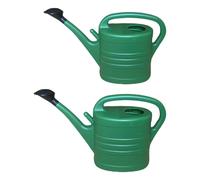 Regadera de boca larga para jardín, maceta de riego de gran capacidad para plantas de interior, flores, verduras, planta de riego al aire libre 5L