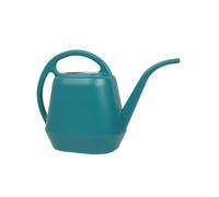 Regadera de jardín 2 con boquilla larga para verter, para maceta de agua de plástico para plantas de interior y exterior, mango ergonómico, verde oscuro (verde oscuro, 2 L)