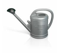 Regadera de plástico ovalada plateada 10 l classic para riego de plan