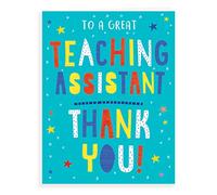Regal Publishing Modern Thank You Teaching Assistant - Tarjeta de agradecimiento (8 x 6 pulgadas)