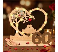 Regalo de dinero para boda, regalo de madera para 60 años de matrimonio, decoración de madera de diamante, aniversario de boda para regalos, idea de regalo para el 60 aniversario de boda, regalos de
