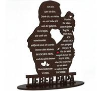 "Regalos de Navidad para papá, regalos de cumpleaños para papá de hija, regalos de papá de hija a mi papá, placa grabada, regalo sentimental significativo para el día del padre para el dormitorio del