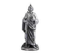 REGALOS LLUNA San Judas Tadeo Figura 21 cm. Color Plateado patrón causas difíciles Imagen peana