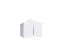Regalos Miguel - Carpa Plegable 2x2 Eco Con 4 Paredes, 4 Contrapesos, 1 Bolsa de Transporte y 4 Piquetas de anclaje - Blanco - Impermeable - Cenador ideal para Camping, Eventos, Jardín, Playa white