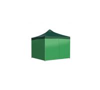 Regalos Miguel - Carpa Plegable 3x3 Eco Con 4 Paredes, 4 Contrapesos, 1 Bolsa de Transporte y 4 Piquetas de anclaje - Verde - Impermeable - Cenador ideal para Camping, Eventos, Jardín, Playa green