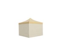 Regalos Miguel - Carpa Plegable 3x3 Eco Con 4 Paredes, 4 Contrapesos, 1 Bolsa de Transporte y 4 Piquetas de anclaje - Crema - Impermeable - Cenador ideal para Camping, Eventos, Jardín, Playa beige