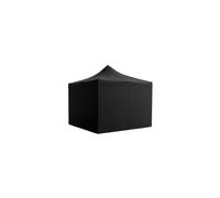 Regalos Miguel - Carpa Plegable 3x3 Eco Con 4 Paredes, 4 Contrapesos, 1 Bolsa de Transporte y 4 Piquetas de anclaje - Negro - Impermeable - Cenador ideal para Camping, Eventos, Jardín, Playa black