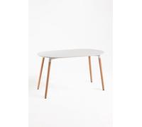 Regalos Miguel - Estilo Nórdico - Mesa Tower Ovalada 130 x 80 cm - Blanco