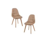 RegalosMiguel Pack 2 Sillas Kelen Terciopelo - Champán