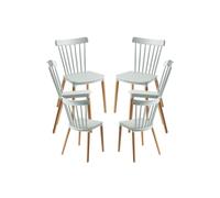 Regalos Miguel - Packs Sillas Comedor - Pack 6 Sillas Leka - Beige Celadón