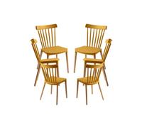 Regalos Miguel - Packs Sillas Comedor - Pack 6 Sillas Leka - Beige Mostaza