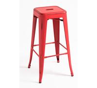 Regalos Miguel - Packs Taburetes Altos - Pack 6 Taburetes Torix Vintage 73 cm - Rojo vintage red