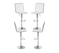 Regalos Miguel - Packs Taburetes Cocina - Pack 4 Taburetes Likod - Negro Blanco