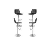 Regalos Miguel - Packs Taburetes Cocina - Pack 4 Taburetes Linka - Negro