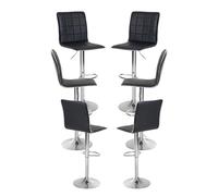 Regalos Miguel - Packs Taburetes Cocina - Pack 6 Taburetes Likod - Blanco Negro