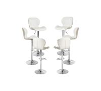 Regalos Miguel - Packs Taburetes Cocina - Pack 6 Taburetes Nahol - Blanco