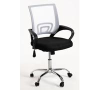 Regalos Miguel - Silla de Oficina Blanca y Negro Midi Pro | Máxima Ergonomía - Ideal para Escritorio y Gaming