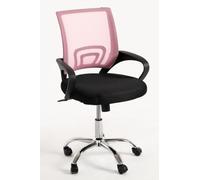 Regalos Miguel - Silla de Oficina Rosa y Negra Midi Pro