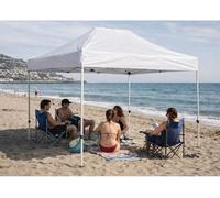 Carpa Plegable 3x2 Master - Blanco | Impermeable - Cenador ideal para Camping, Eventos, Playa, Jardín