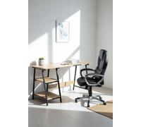 Regalos Miguel - Escritorio Fort - Estilo Industrial, Ergonómico, 120 cm x 48 cm x 76 cm, 2 Estantes, Montaje en Suelo