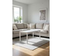 Regalos Miguel - Mesas Bajas de Centro - Mesa Centro Tian 75x40cm Blanca