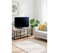 Regalos Miguel - Muebles Auxiliares - Mesa TV Lesly 140 x 40 cm - Negro
