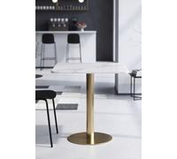 Regalos Miguel - Mesas Bar - Mesa Zinte Cuadrada 70cm Golden - Mármol