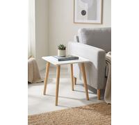 RegalosMiguel Mesita Auxiliar Gero Madera 40 x 40 cm - Blanco