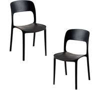 RegalosMiguel Pack 2 Sillas Inis - Negro