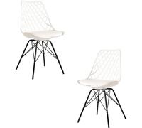 Regalos Miguel - Packs Sillas Comedor - Pack 2 Sillas Iron Mima - Blanco